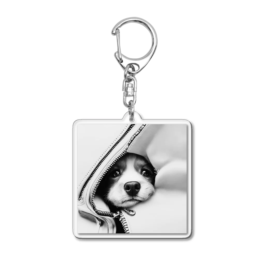 nakasato1979のジッパー犬 Acrylic Key Chain