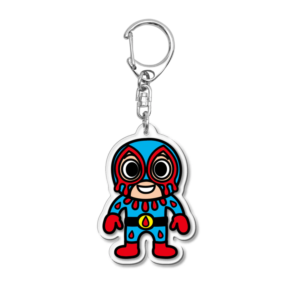 Robot_Pro-Wrestling_Dekinnokaのロボットプロレス　流血仮面 (Ryuketsu Kamen) Acrylic Key Chain