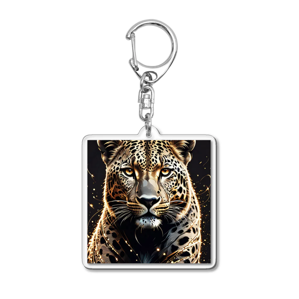 ritomomijiのヒョウ6 Acrylic Key Chain