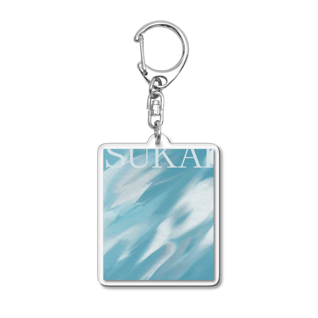 納豆ごはんのSUKAI Acrylic Key Chain