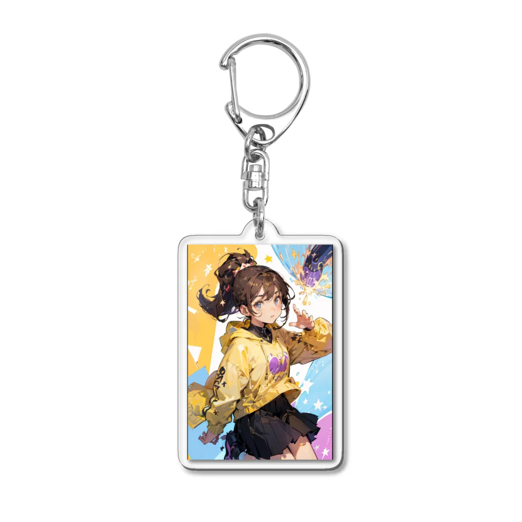 マグロの煮付けのBe well today too (少女)2 Acrylic Key Chain