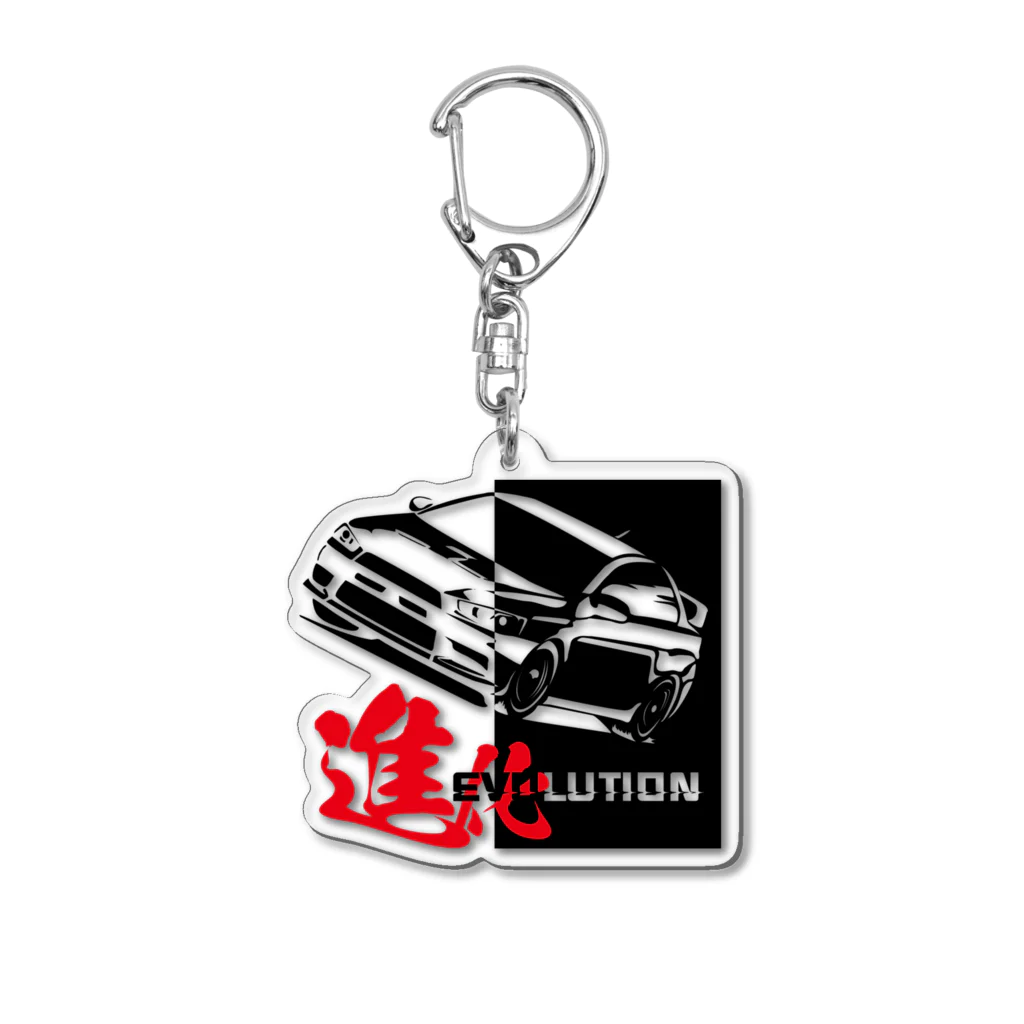 ムゲンソウコ GarageNoLimitのEvolution10-Black Acrylic Key Chain