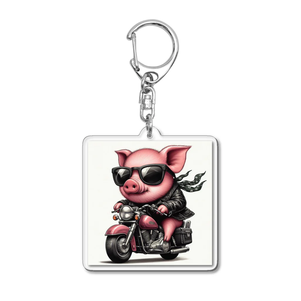 kanataのぶたライダー Acrylic Key Chain