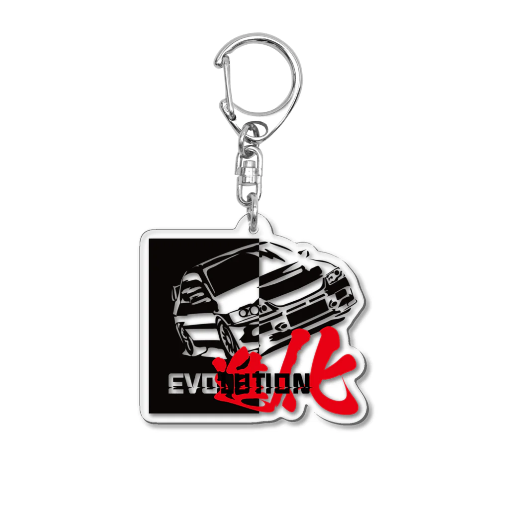 ムゲンソウコ GarageNoLimitのEvolution9-Black Acrylic Key Chain