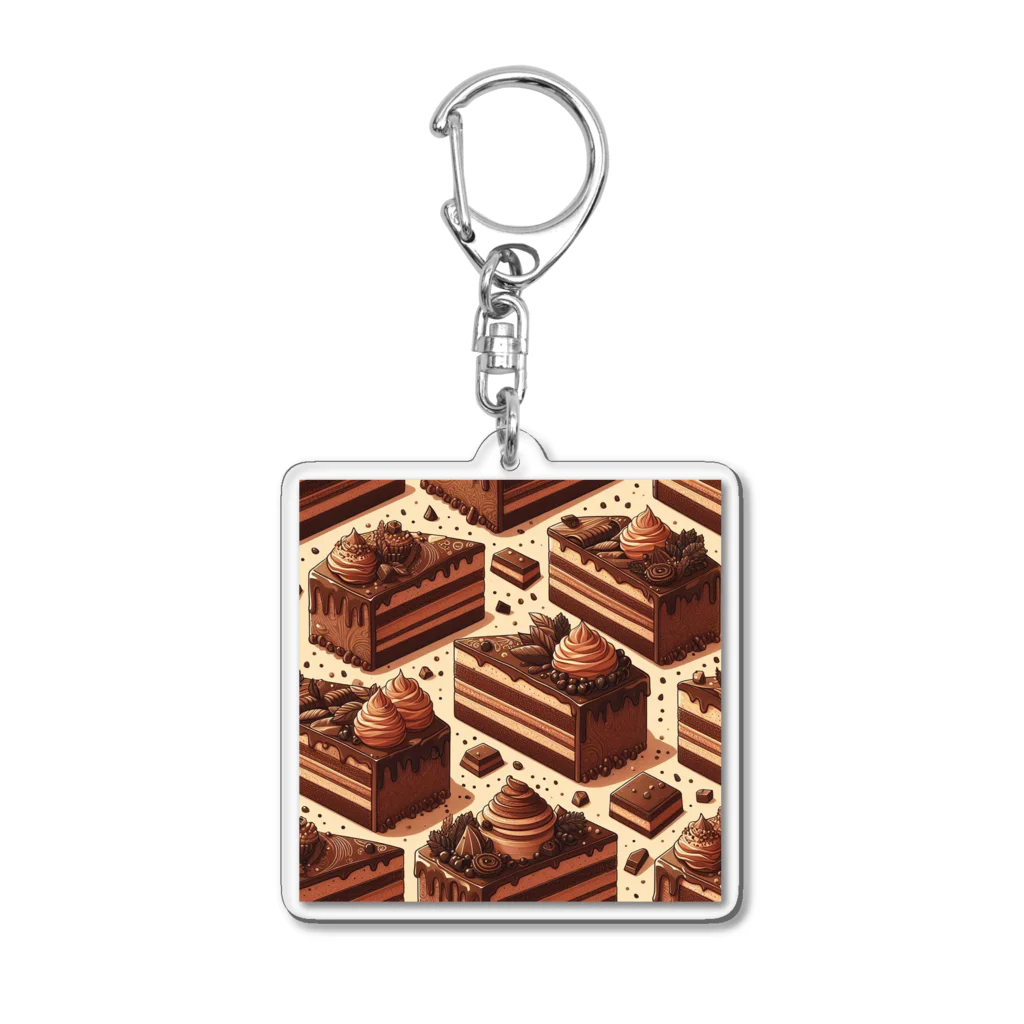 デザートグッズのケーキ Acrylic Key Chain