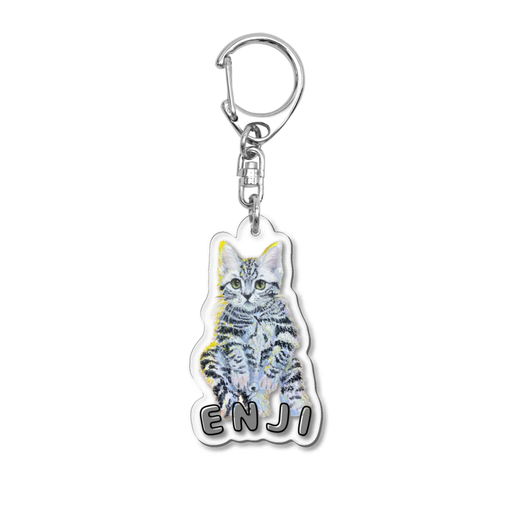 めぷのアメショのえんじちゃん Acrylic Key Chain