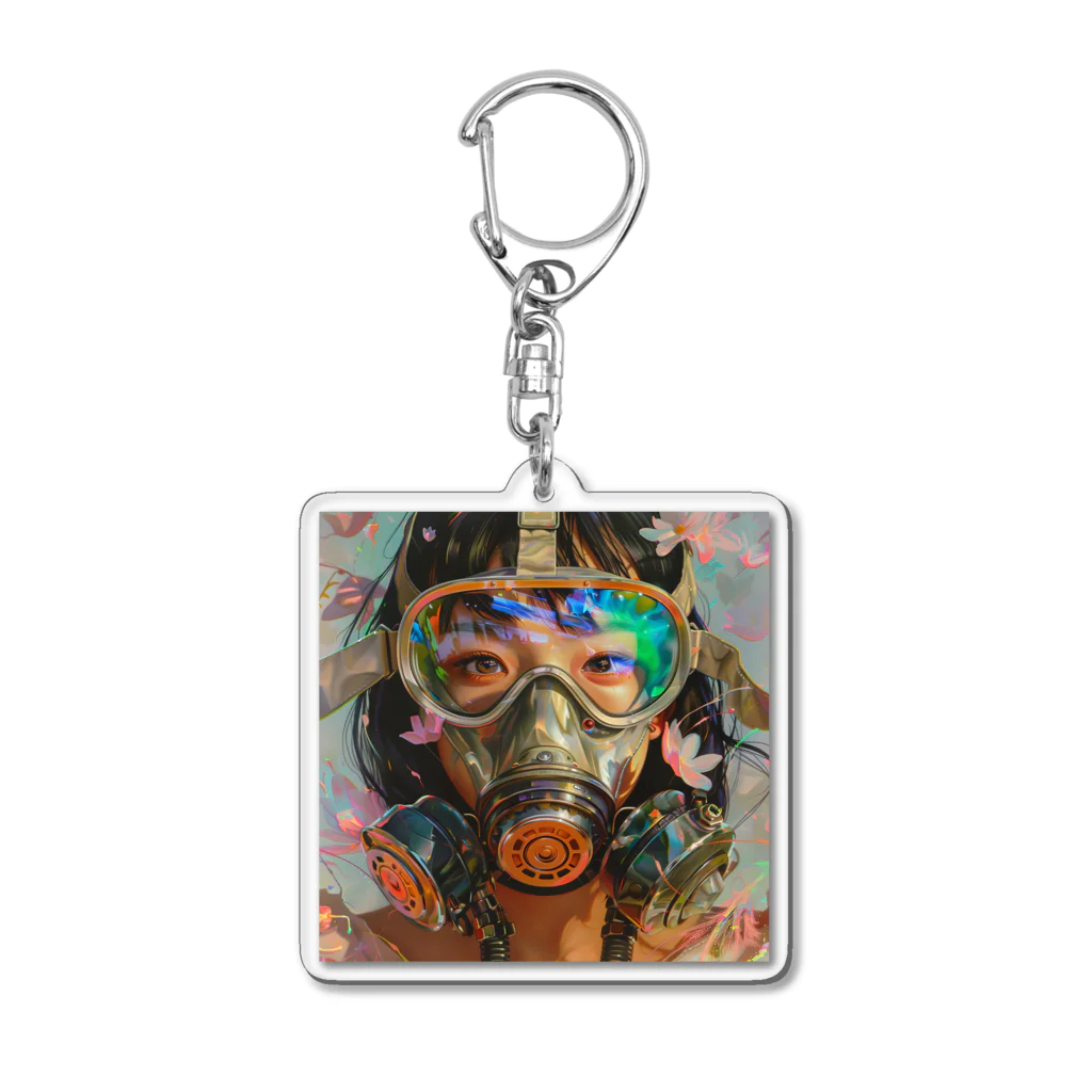 ガスマスク gasmaskのgasmask girl spring 2024 Acrylic Key Chain