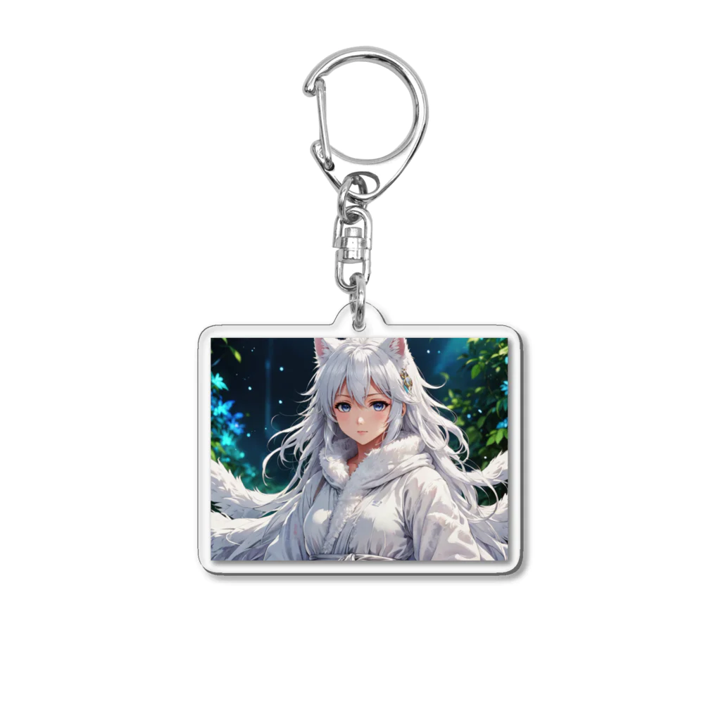 巫女スタぐらむのもふもふの巫女 Acrylic Key Chain