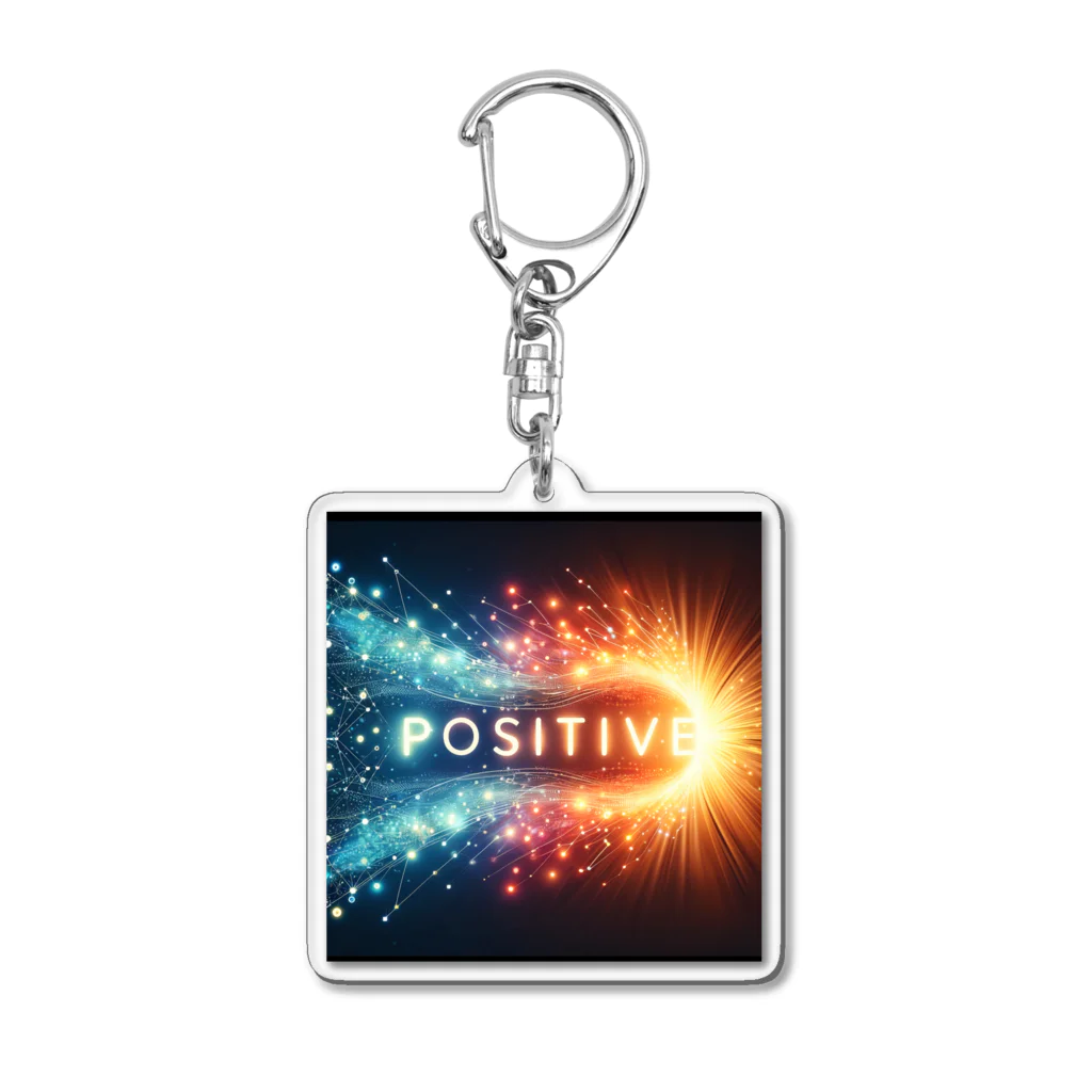 ねこにんじゃショップのPOSITIVE Acrylic Key Chain