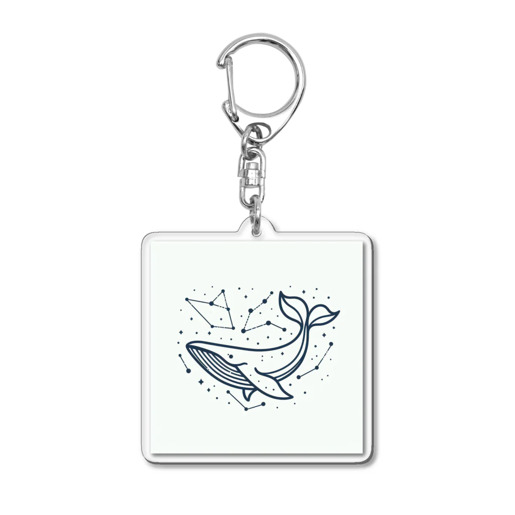 きままにまにまにの海響く鯨歌 Acrylic Key Chain