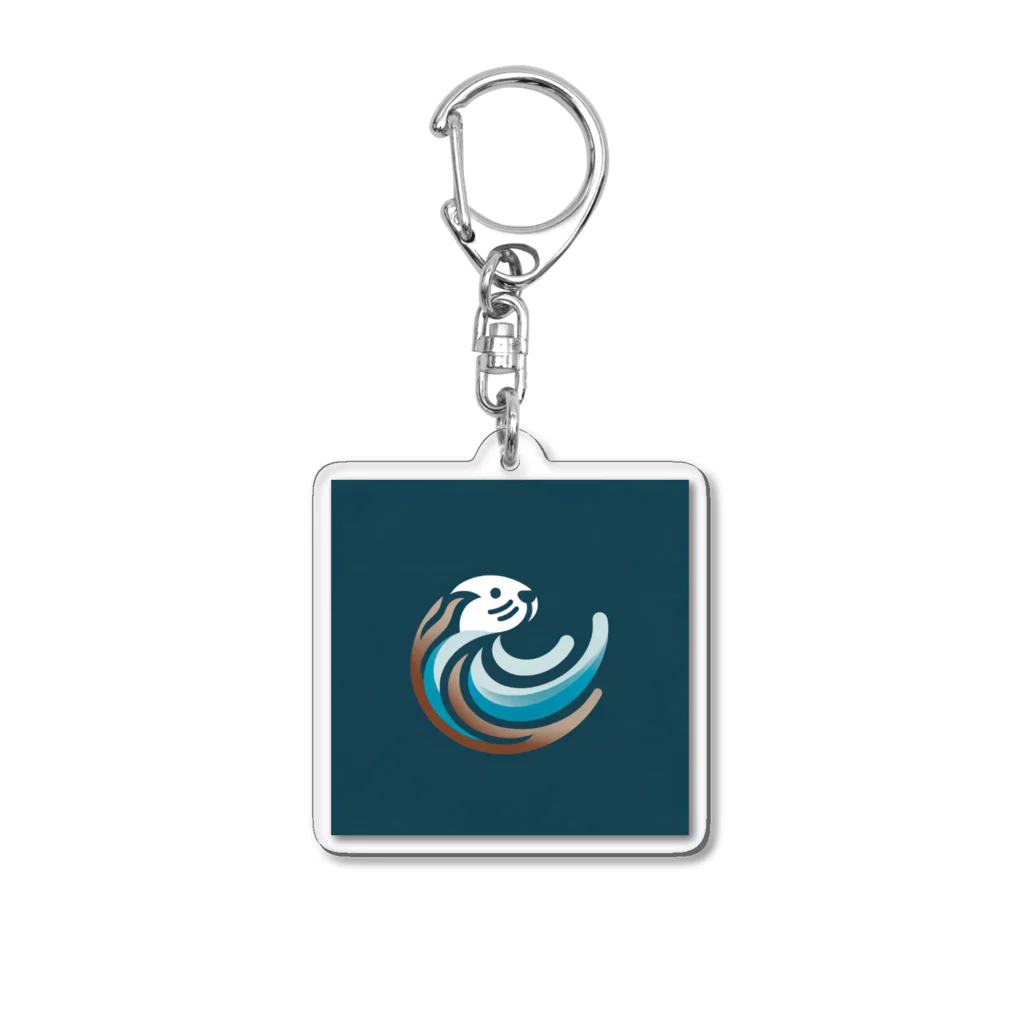 ikimono timesのラッコさん Acrylic Key Chain