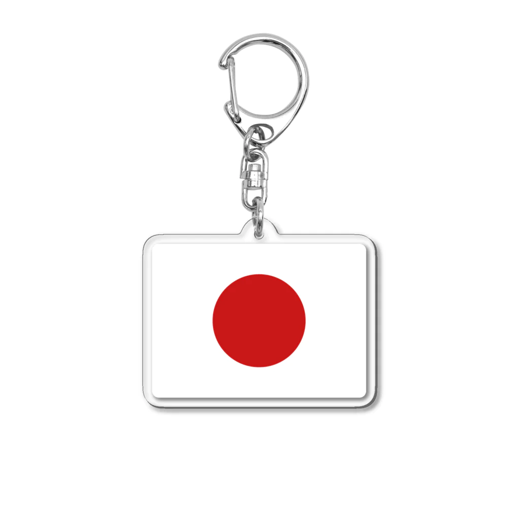 お絵かき屋さんの日本の国旗 アクリルキーホルダー