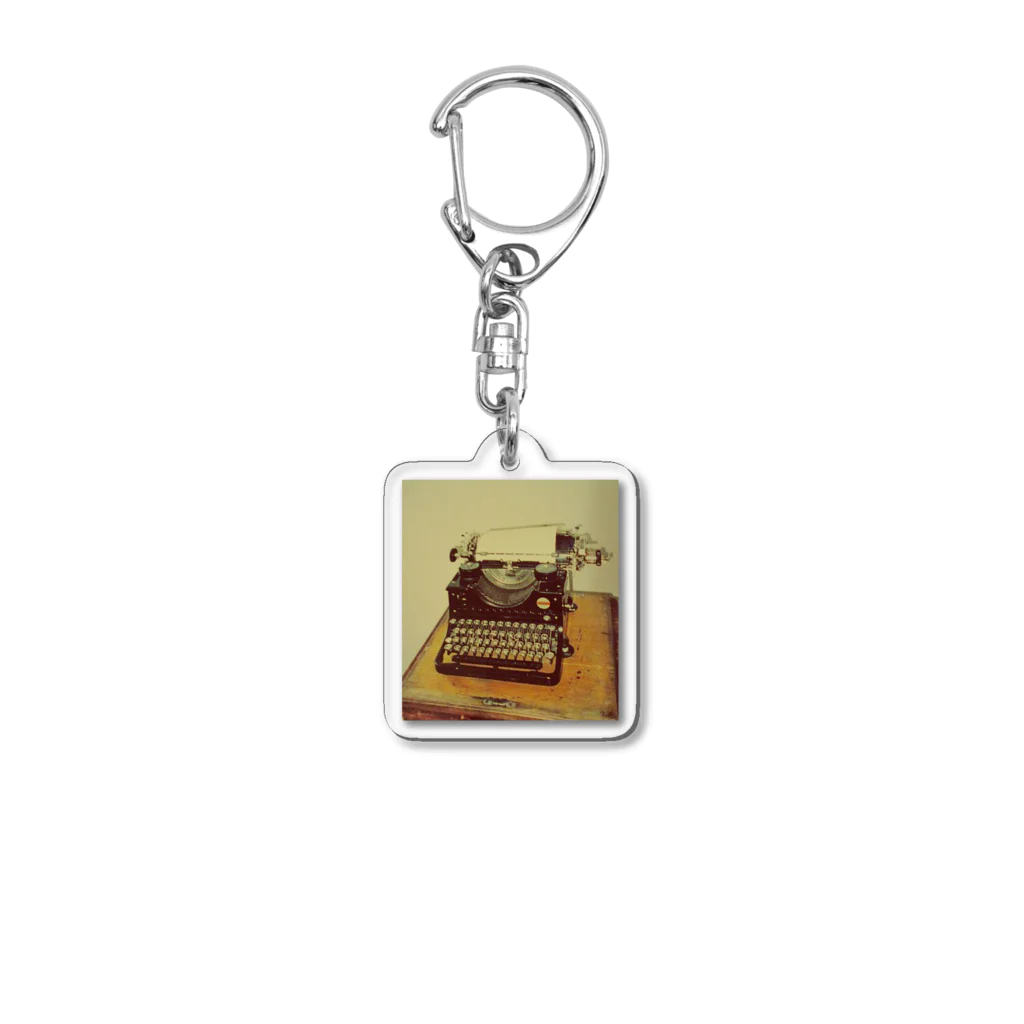 PAW WOW MEOWのタイプライター Acrylic Key Chain