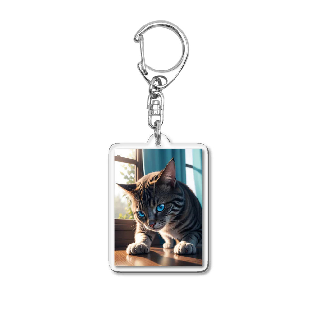 kaz_new9の蒼い瞳の猫ちゃん2 Acrylic Key Chain