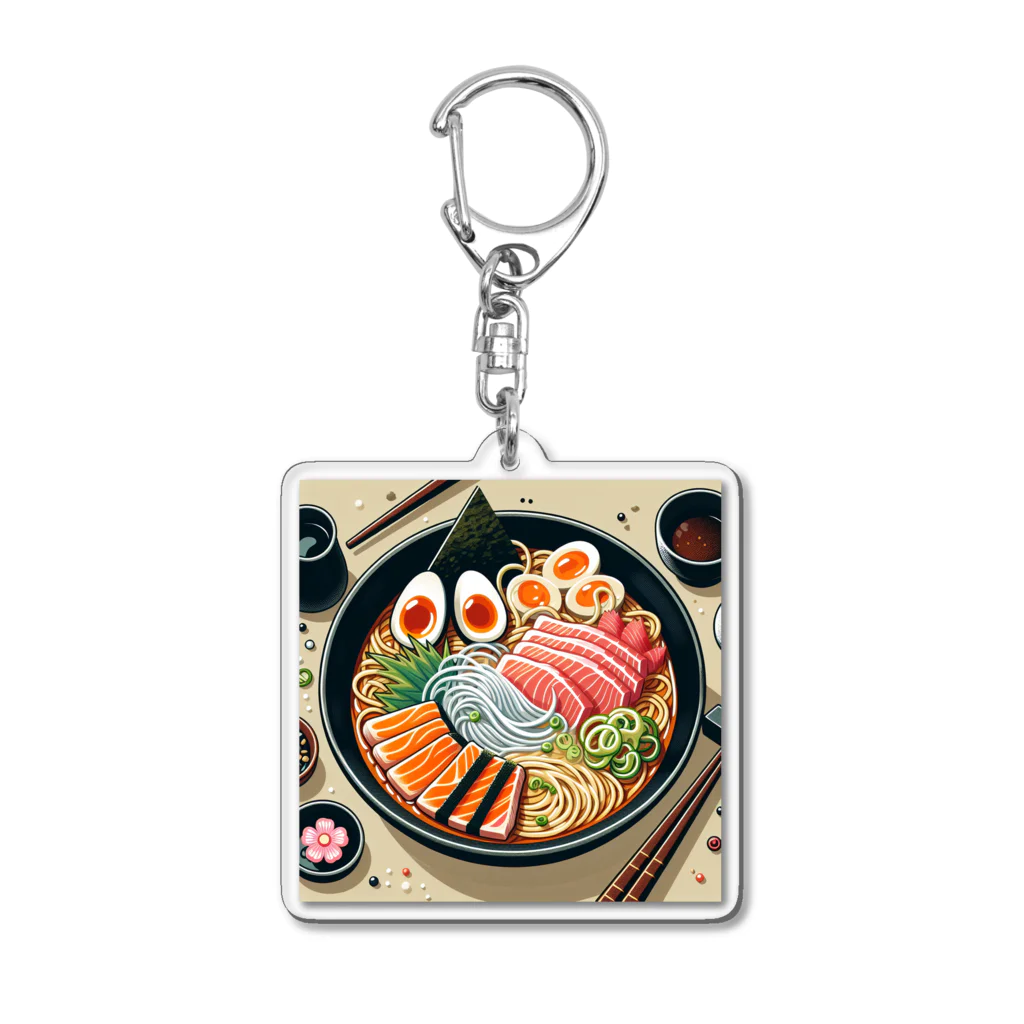 しおやきのささみラーメン Acrylic Key Chain