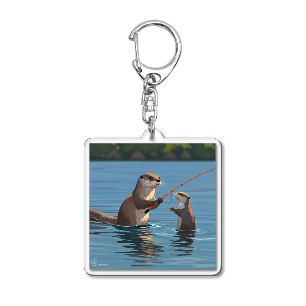 ganeshaのOtterpngで釣り体験 Acrylic Key Chain