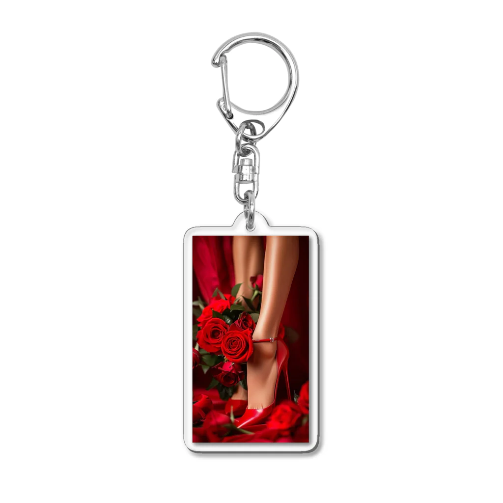 ニゴ猫　shopのred Rose heel  アクリルキーホルダー