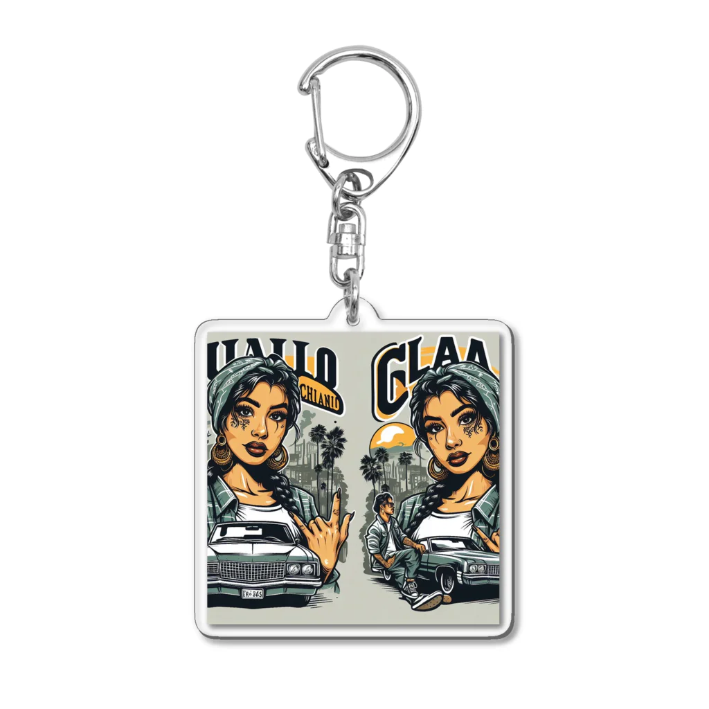 TKT SHOPのチカーノ風 Acrylic Key Chain