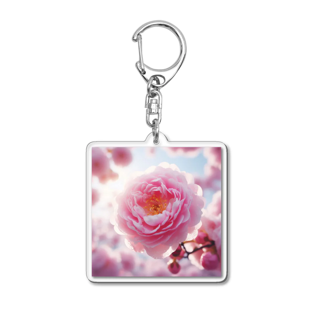 su-toの4月11日の誕生花　八重桜(牡丹桜) Acrylic Key Chain