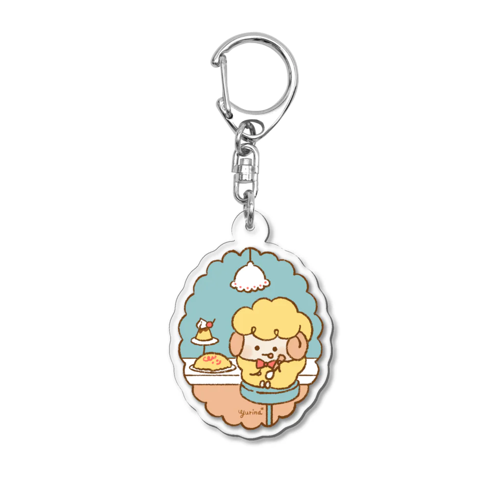 Yurina*🧡illustrationの食パンとひつじ-まったりひつじ- Acrylic Key Chain