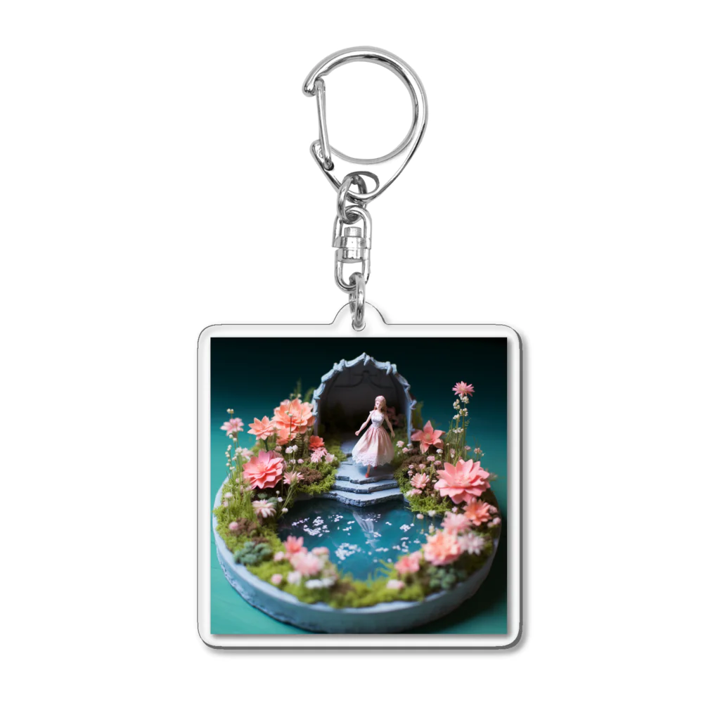 AQUAMETAVERSEの花を飾るインテリア　なでしこ1478 Acrylic Key Chain