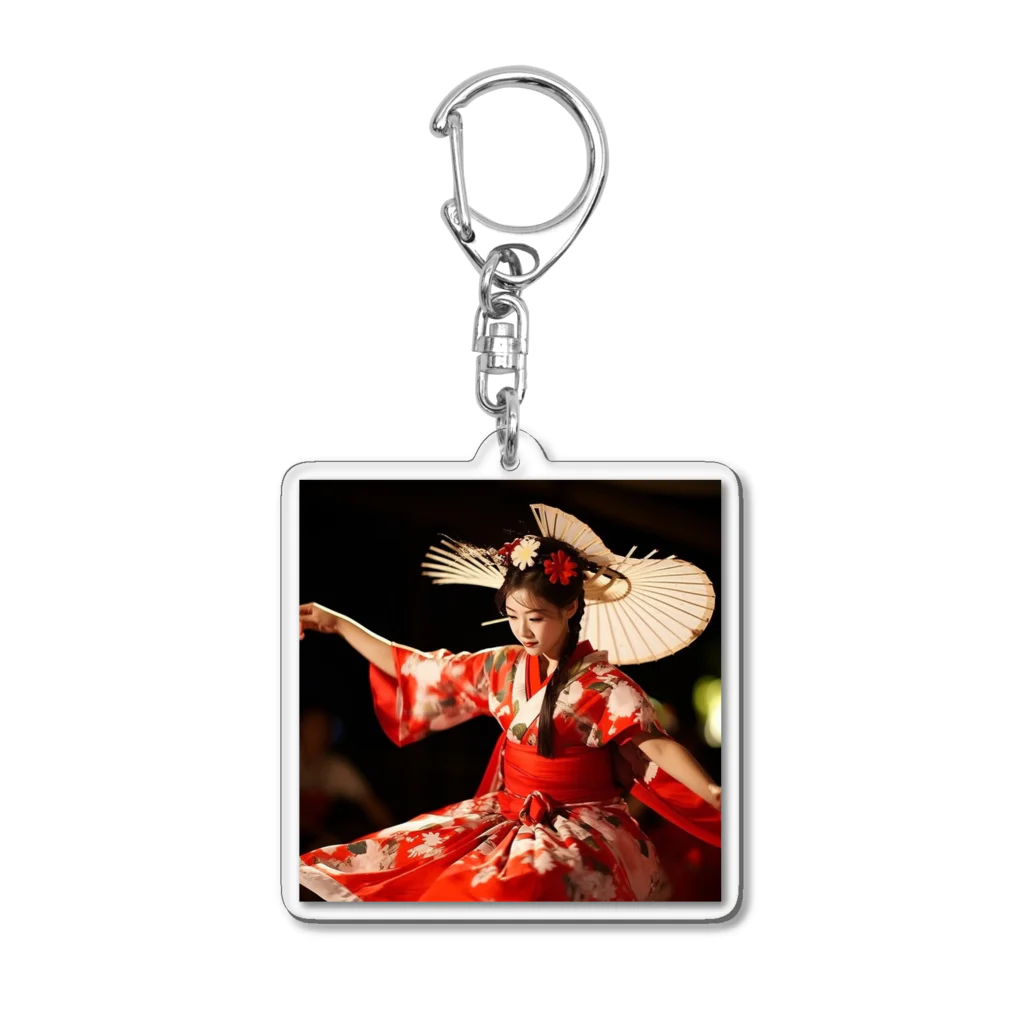 AQUAMETAVERSEの踊り情熱的で魅惑的　なでしこ1478 Acrylic Key Chain