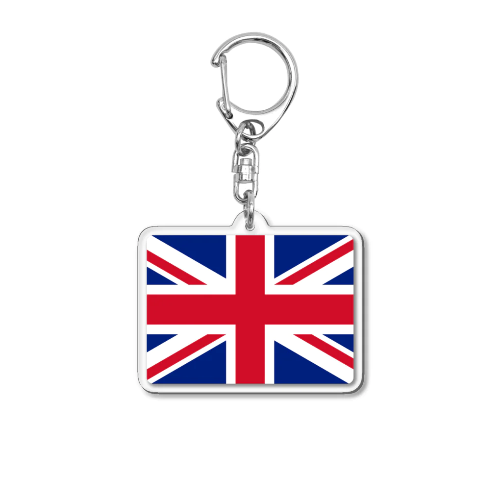 お絵かき屋さんのイギリスの国旗 Acrylic Key Chain