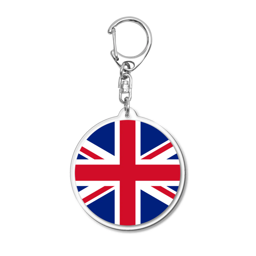 お絵かき屋さんのイギリスの国旗 Acrylic Key Chain