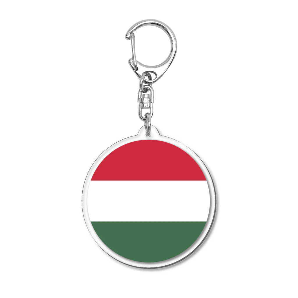 お絵かき屋さんのハンガリーの国旗 アクリルキーホルダー