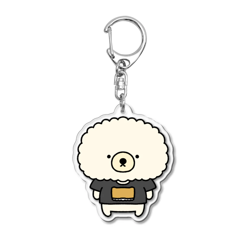 田中ぱんのぱんぱぱん SUZURI店のおいなりわん(びしょんふりーぜばーじょん) Acrylic Key Chain