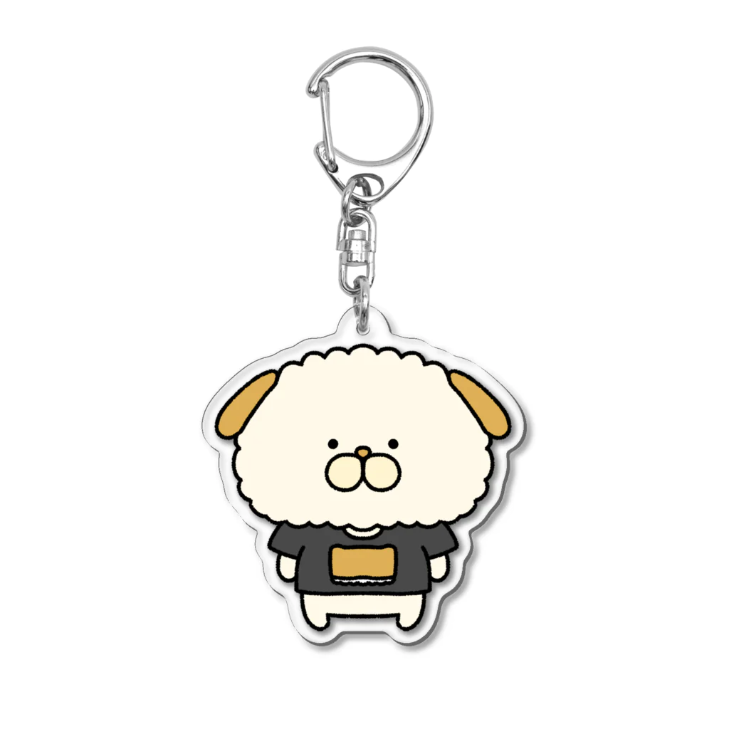 田中ぱんのぱんぱぱん SUZURI店のおいなりわん(わんわんばーじょん) Acrylic Key Chain