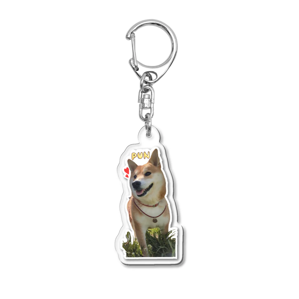 つゆのお散歩にこにこぷんち Acrylic Key Chain