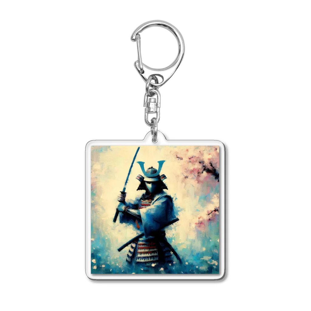 rain-bow88の絵画のような侍シリーズ Acrylic Key Chain