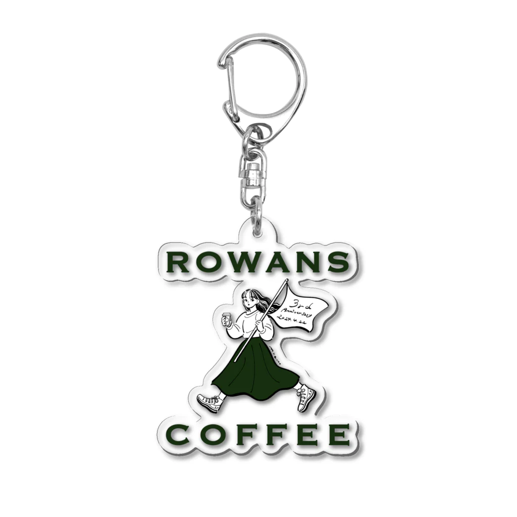 Rowans coffee のRowans coffee 3周年 アクリルキーホルダー