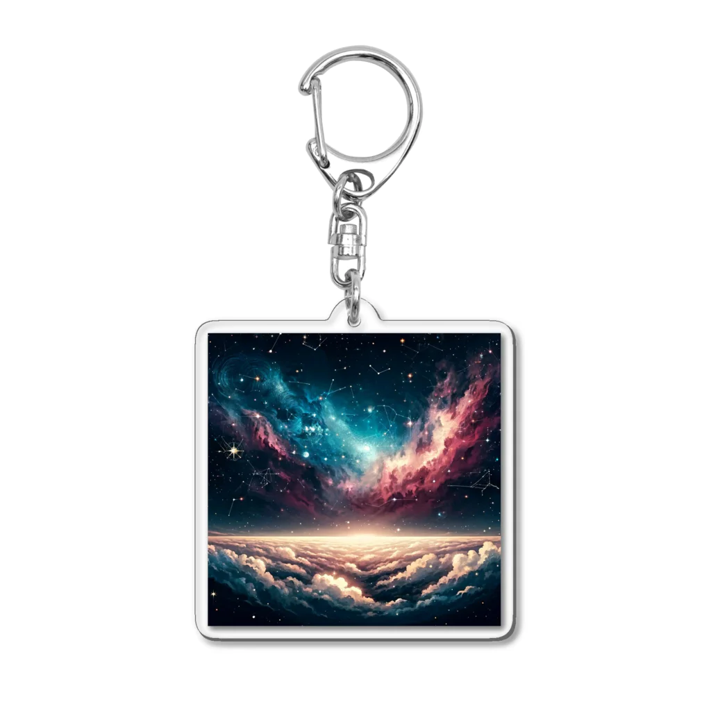 宇宙の神秘グッズ販売所のさいしょの宇宙 Acrylic Key Chain