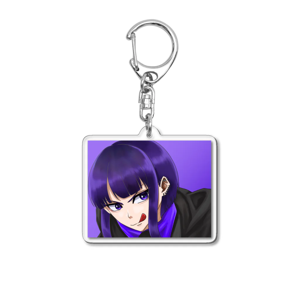 ﾚｵ.の強い女 Acrylic Key Chain