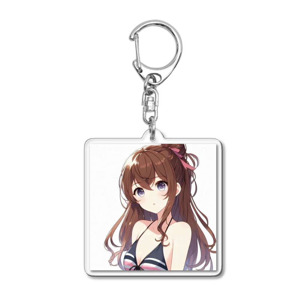 ShopＴＫの水着を選ぶ少女 Acrylic Key Chain