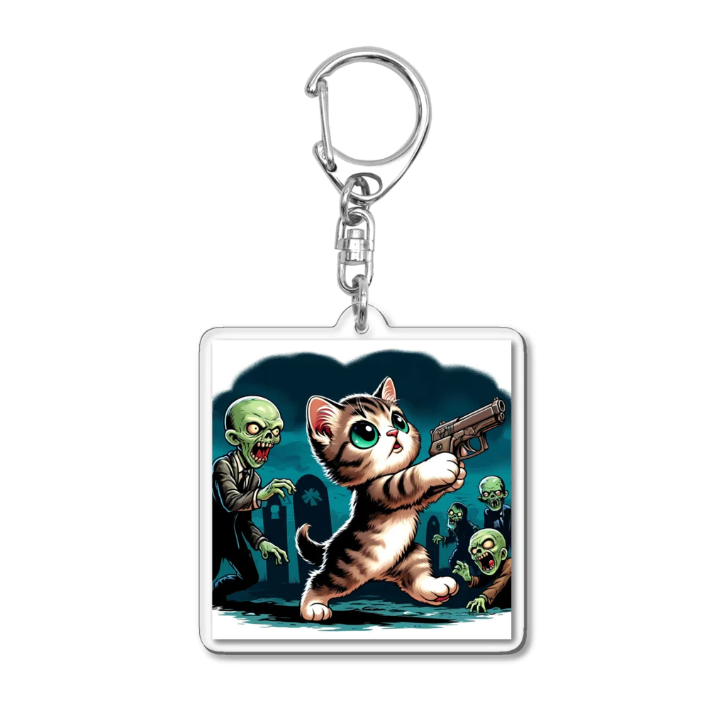 子猫カーニバルの子猫ハザード Acrylic Key Chain