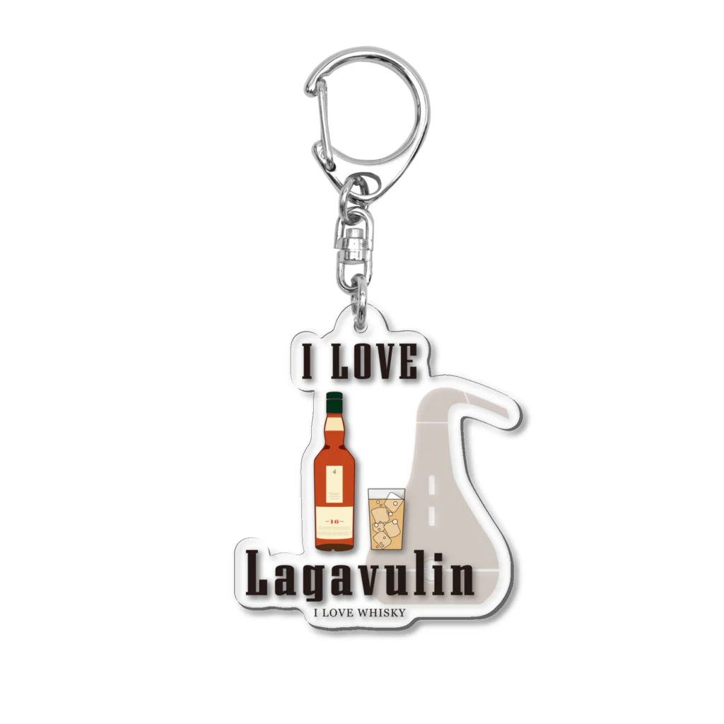 I LOVE【WHISKEY】SHOPのI LOVE WHISKEY-05 Acrylic Key Chain