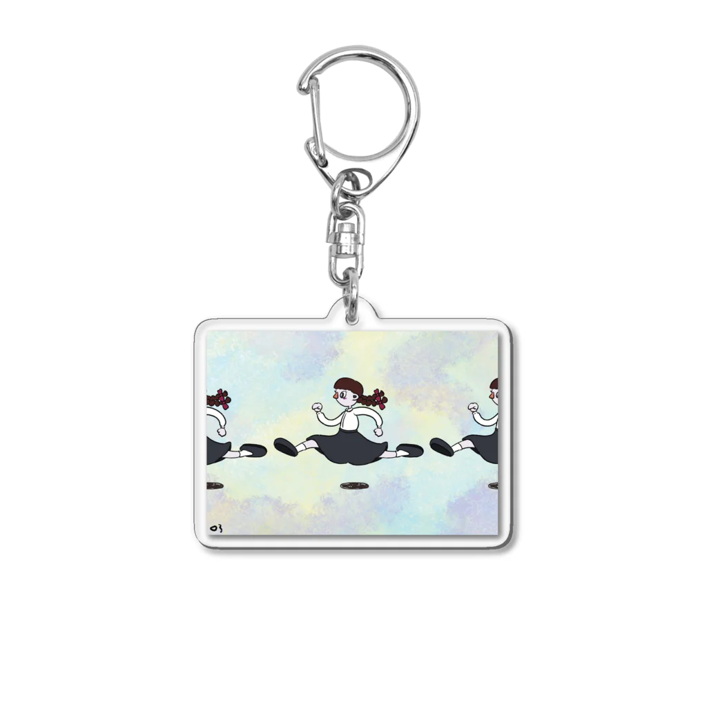 さっちわーるど。の#おつかれのごようす Acrylic Key Chain