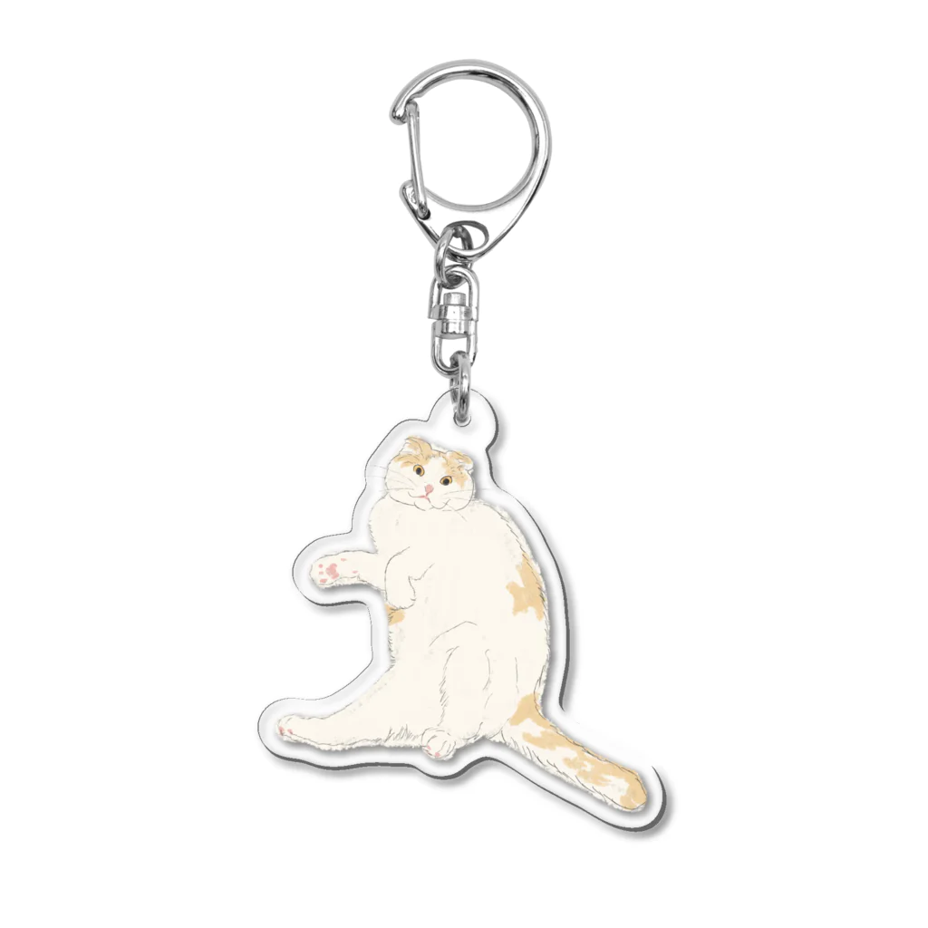 やーまんのねこぉ Acrylic Key Chain