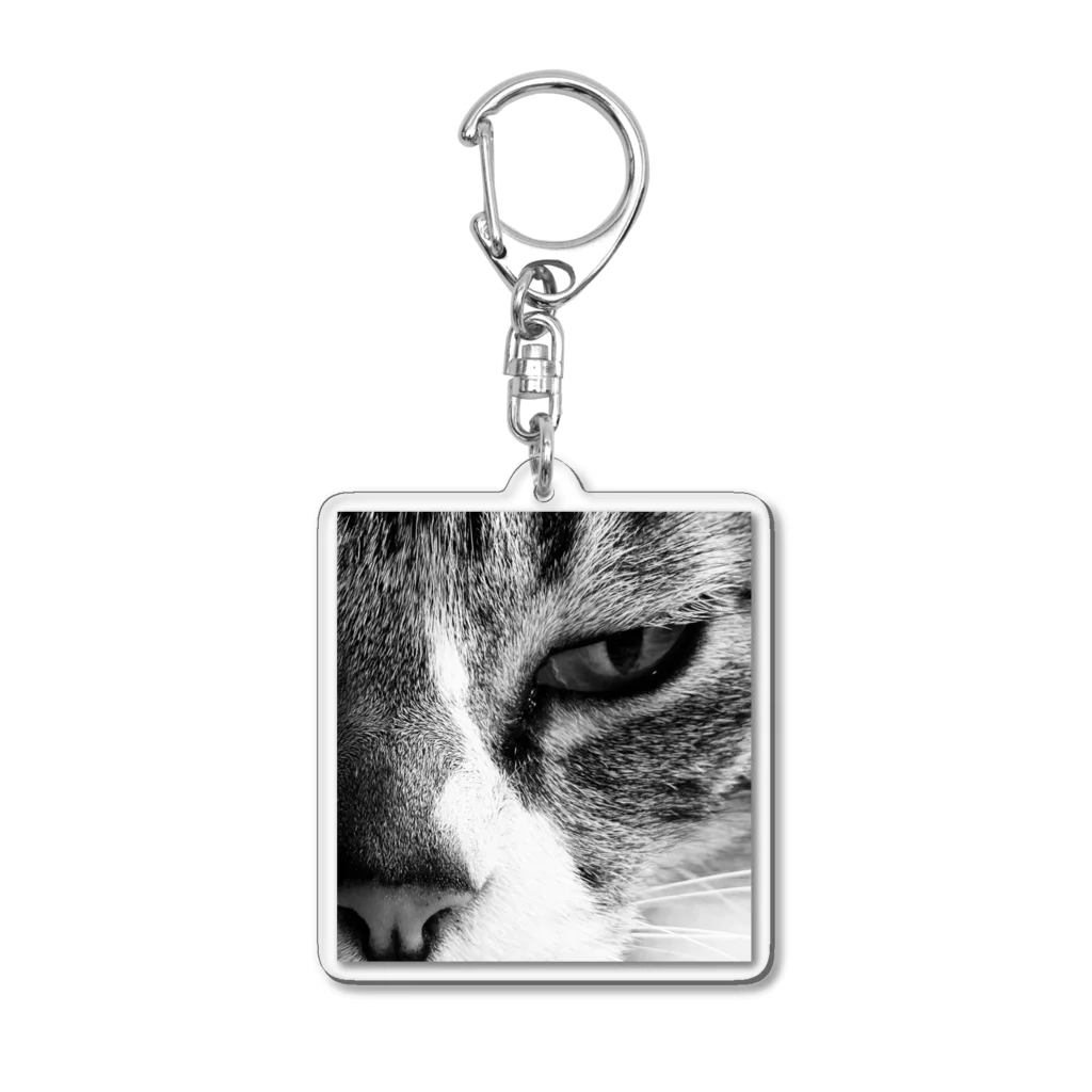 sisyの家ねこガン飛ばす。（アフター） Acrylic Key Chain