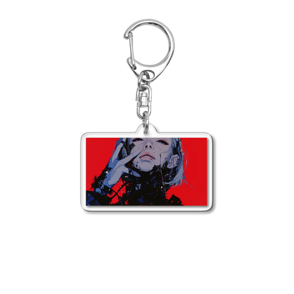 chill.lofi4545のサイバーパンク系 Acrylic Key Chain