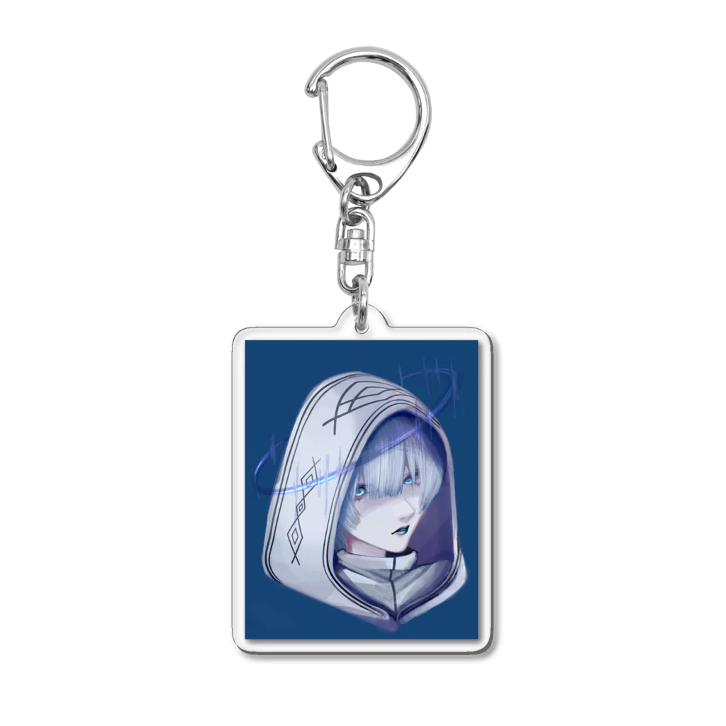 よるがたの『明度90の天使』 Acrylic Key Chain