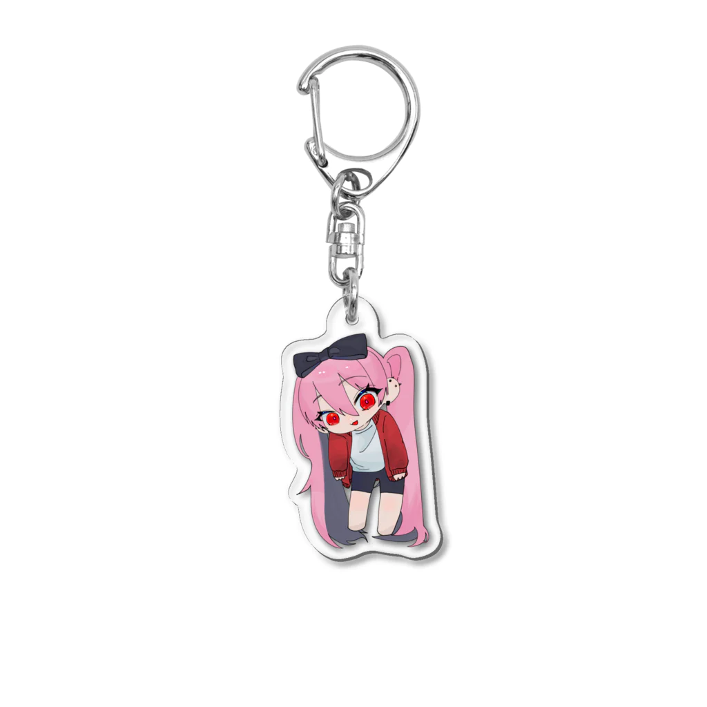 はつろのドキドキﾗｳﾞﾗｳﾞﾁｬﾏ研究所のﾁﾋﾞﾁｬﾏぶら下げ Acrylic Key Chain