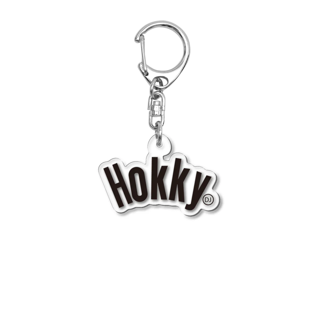 DJ HOKKY OFFICIAL GOODS 2024のHOKKY 黒ロゴ　 アクリルキーホルダー