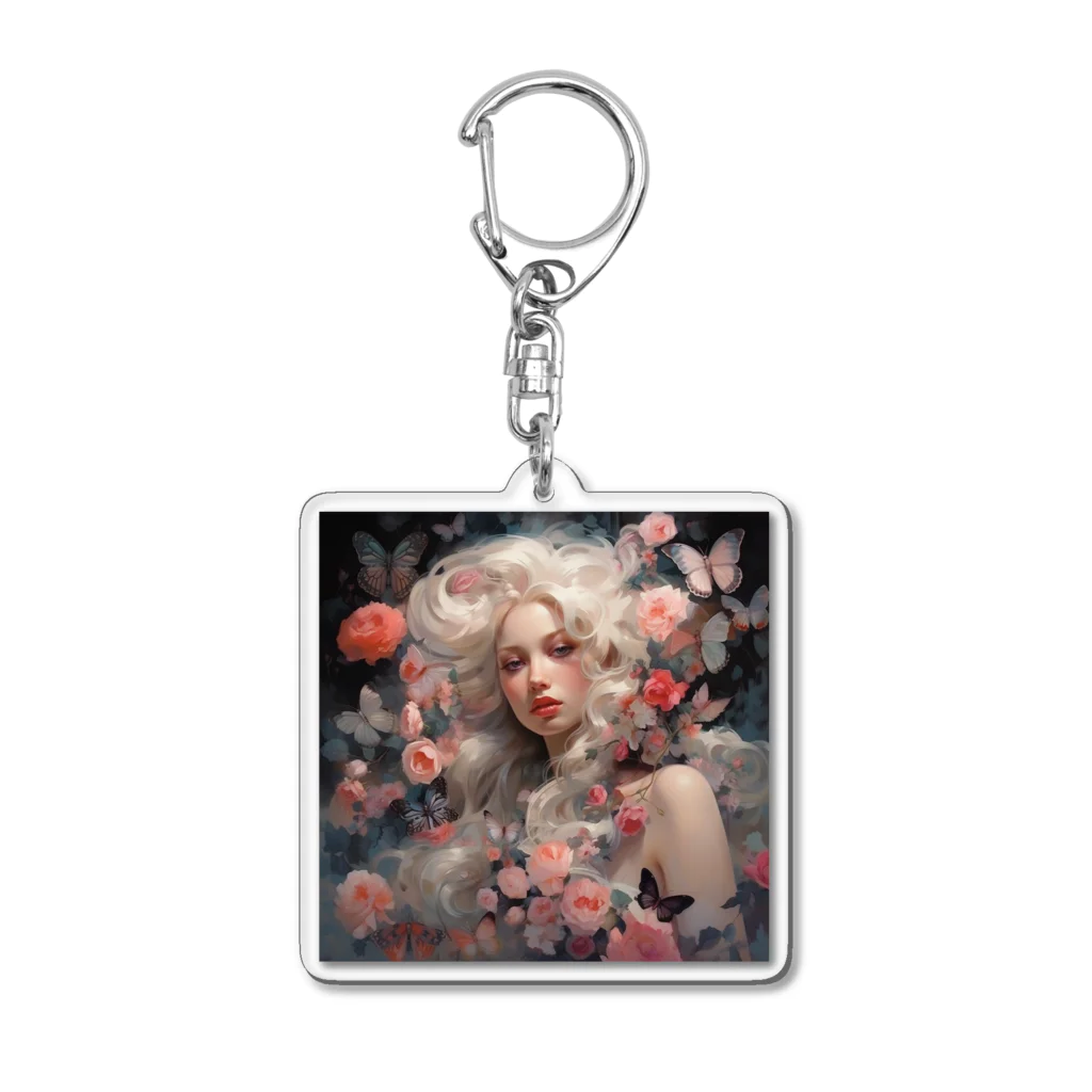 AQUAMETAVERSEの花と美女　なでしこ1478 Acrylic Key Chain