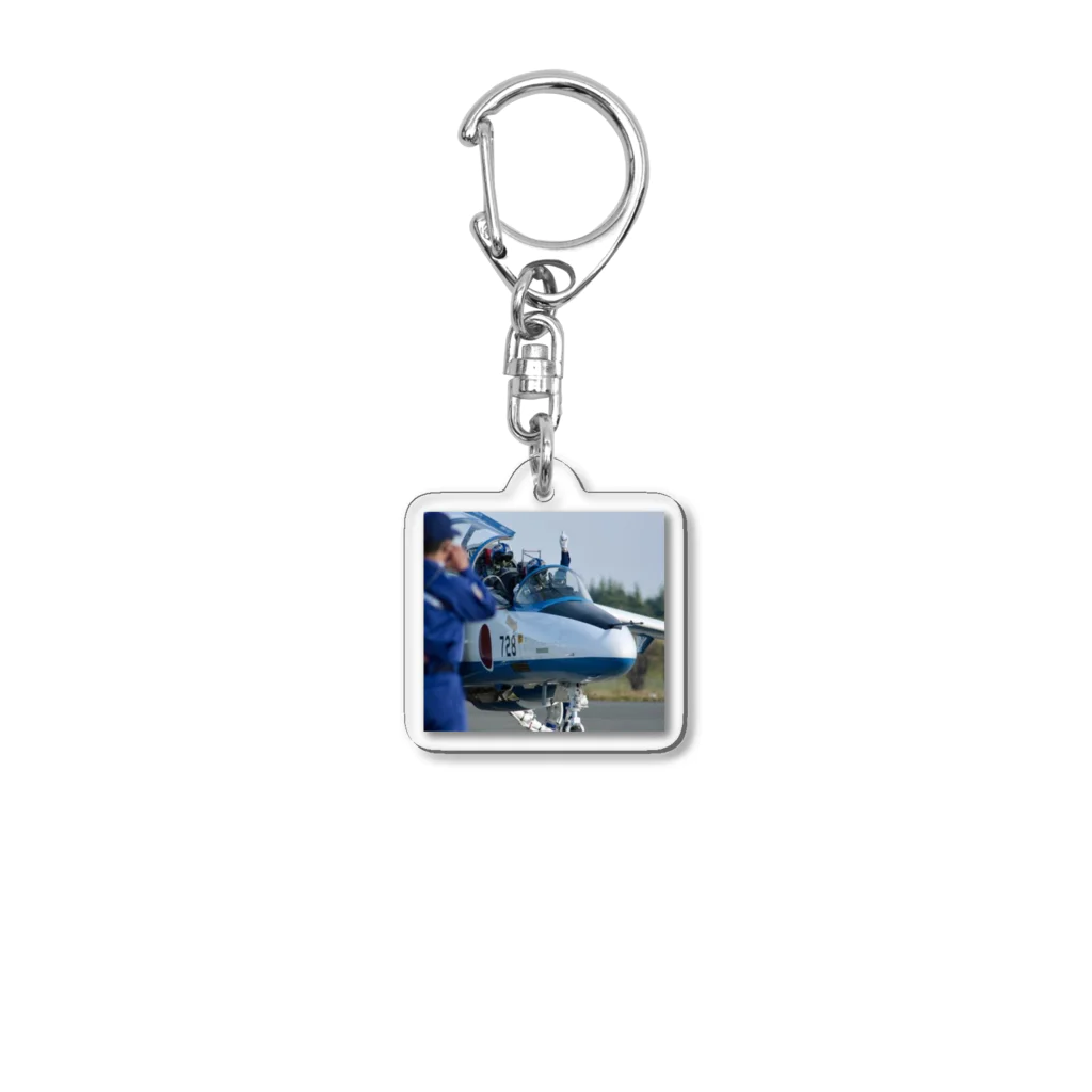 青い衝撃のブルーインパルス Acrylic Key Chain