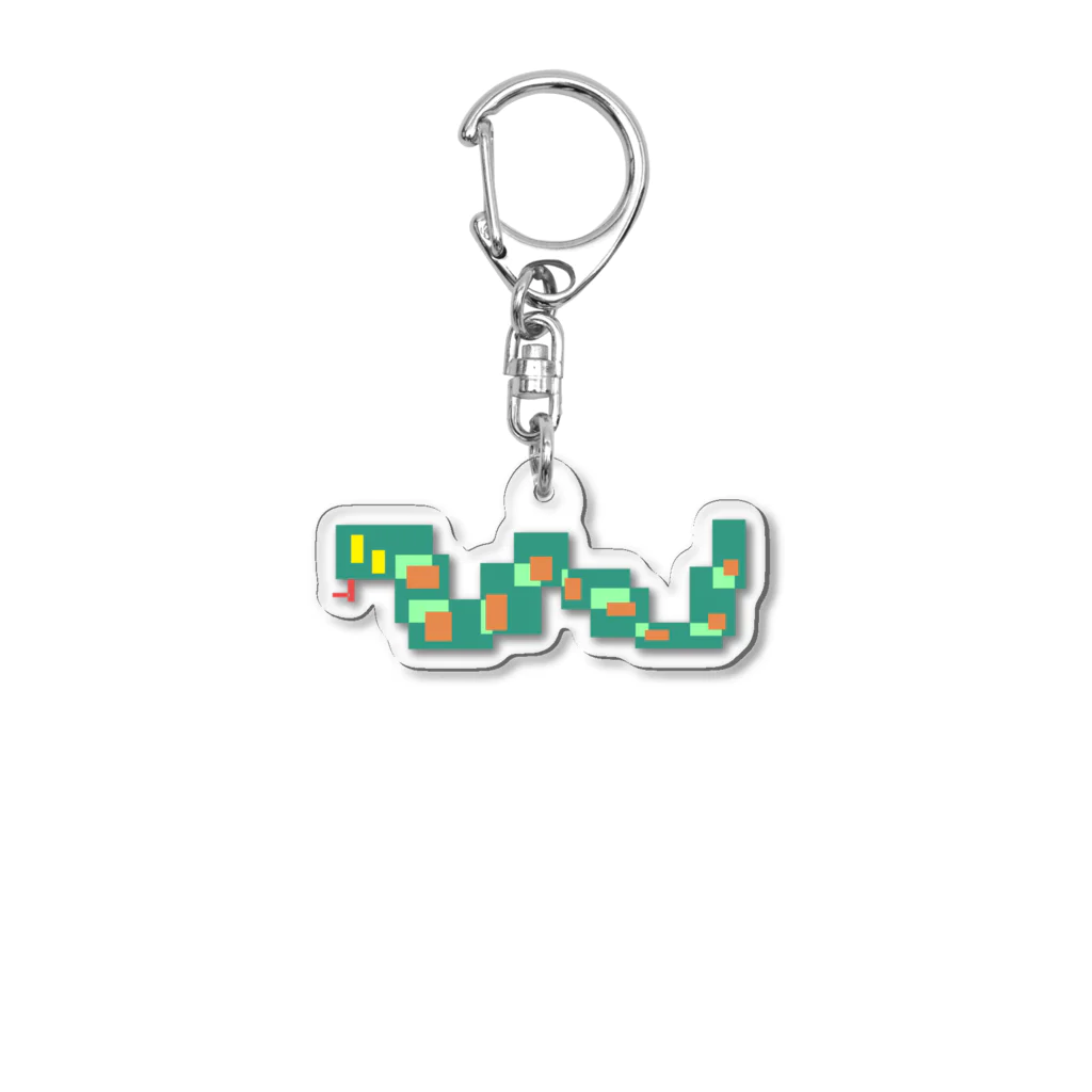 むなげのsquareスネークくん Acrylic Key Chain