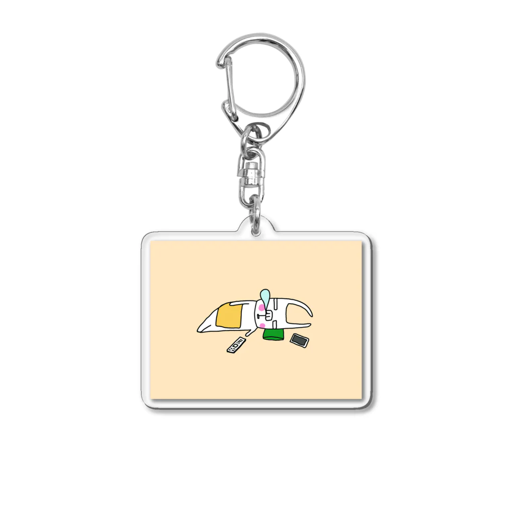 anco91　フレンチブルドックのanco9　昼寝 Acrylic Key Chain